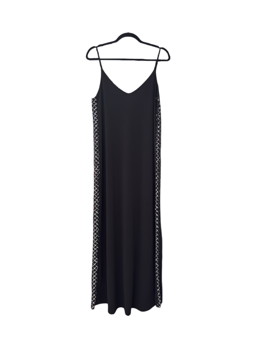 VESTIDO LARGO COMBI LENTEJUELA ROMBO V19