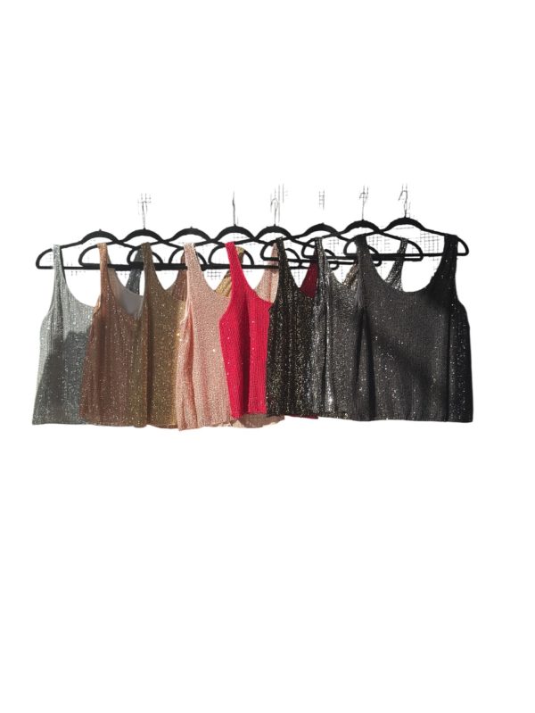 MUSCULOSA LENTEJUELA CUELLO REDONDO 1333