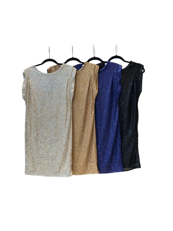 VESTIDO CORTO SIN MANGAS 2543