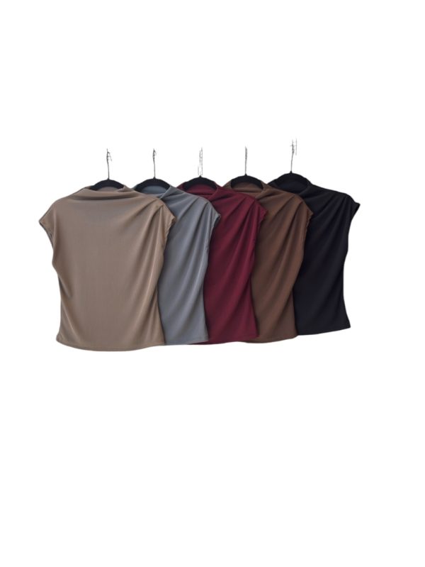 REMERA POLERA PINZAS AL HOMBRO 2592