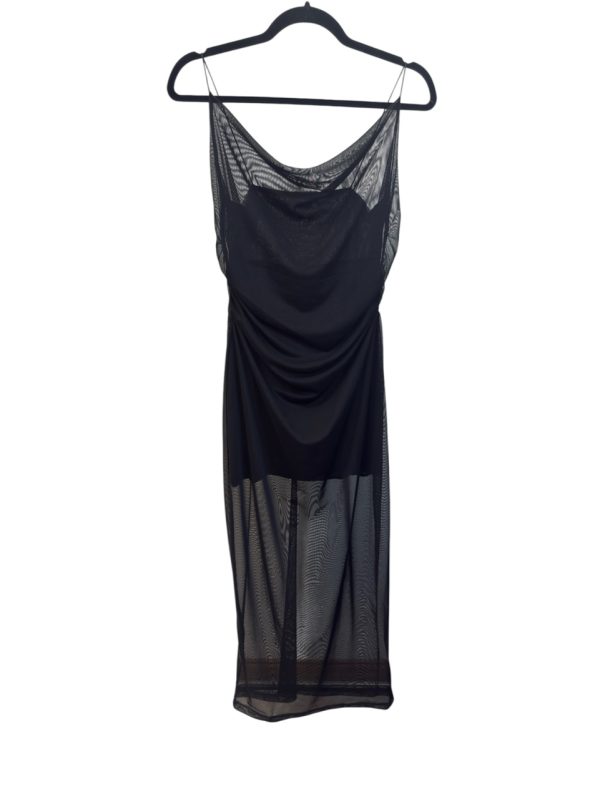 VESTIDO TULL LISO FRUNCE COSTADO 2516L - Imagen 2